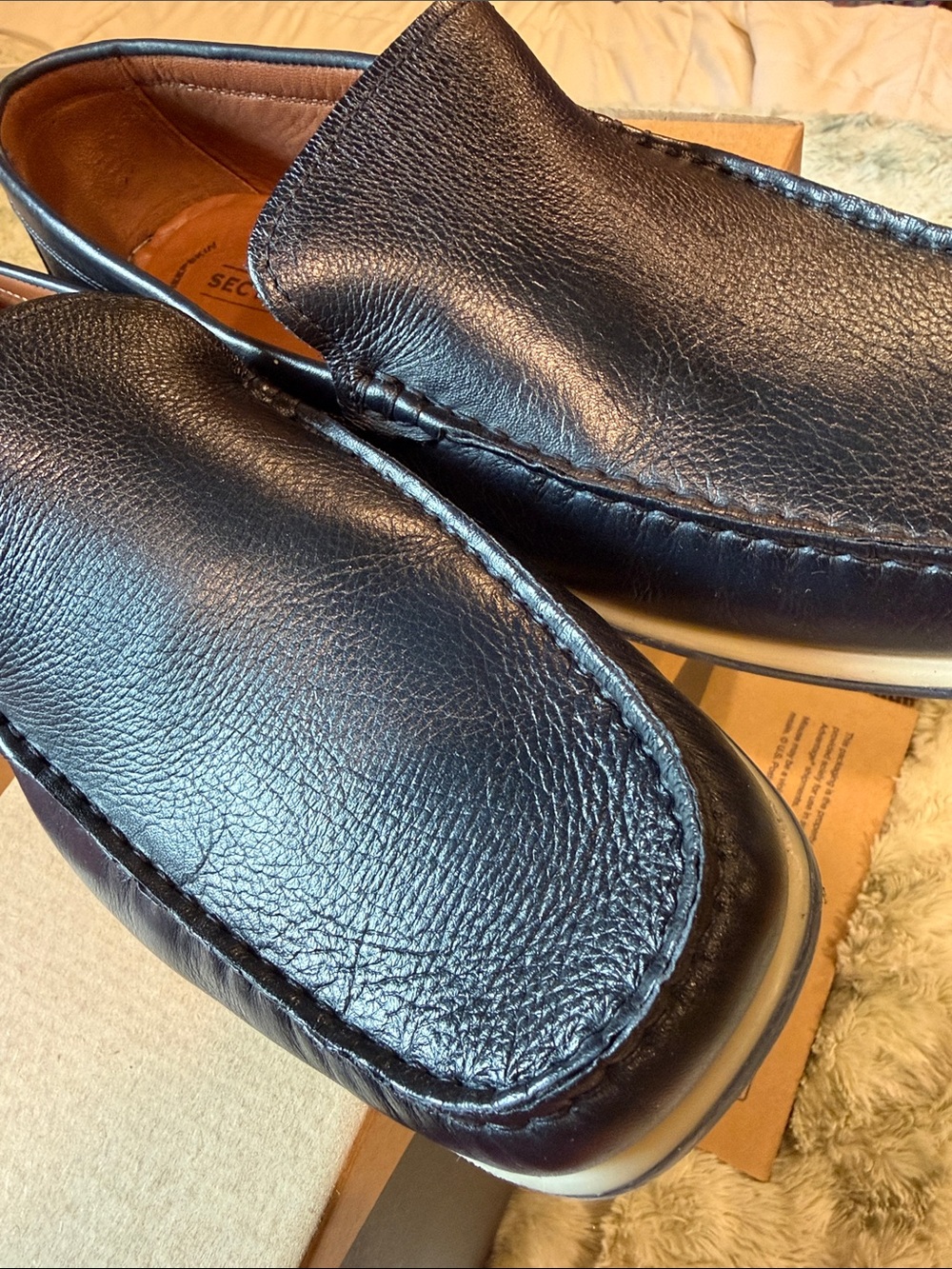 Section X DARION Venetian real leather “NAVY” men’s loafers 👞